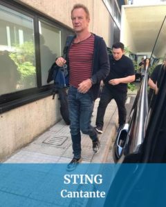 Abbiamo guidato anche per Sting cantante